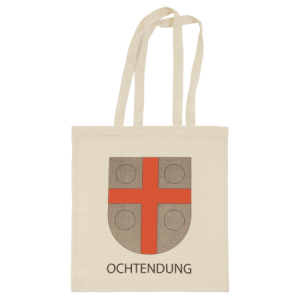 Katoenen tas ecru lange hengsel