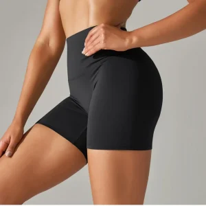 yoga kleding dames - strakke zwarte short voor ultiem comfort