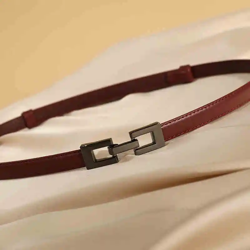 Riem Dames - Elegante Leerlook met Uniek Sluitmechanisme - Afbeelding 7