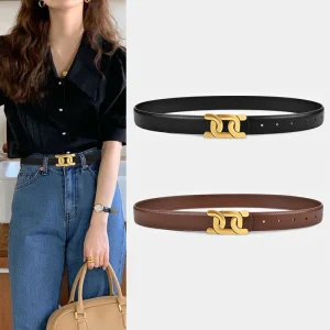 Riem dames - Elegante gouden gesp voor een stijlvolle look