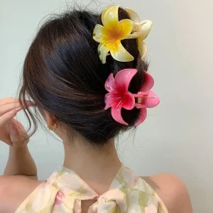haar accesoires - kleurrijke bloemenhaarclips voor een stralende look