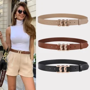 Riemen dames - Elegante riem met dubbele gesp voor een stijlvolle look