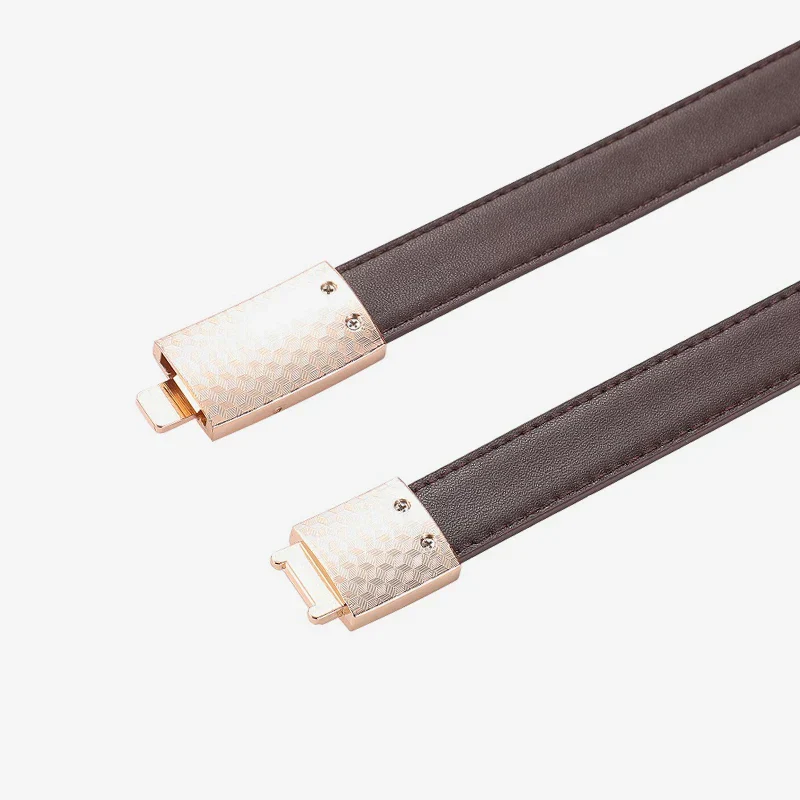 Riem heren - Elegante leren riem met minimalistische gesp voor een stijlvolle look - Afbeelding 4