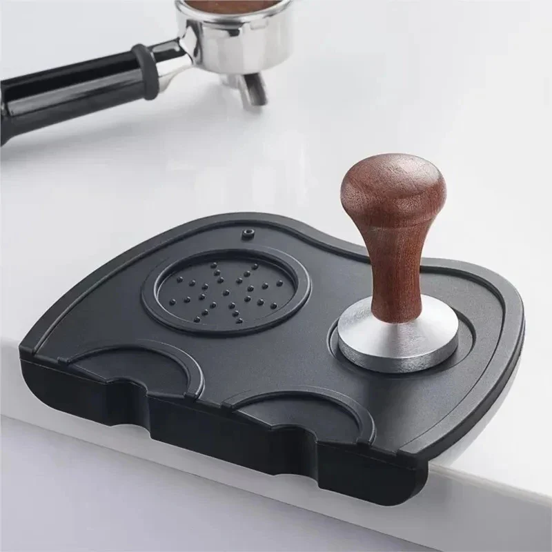 koffiewaar - Silicone Tamper Station met Houten Tamper voor Perfecte Espresso - Afbeelding 5